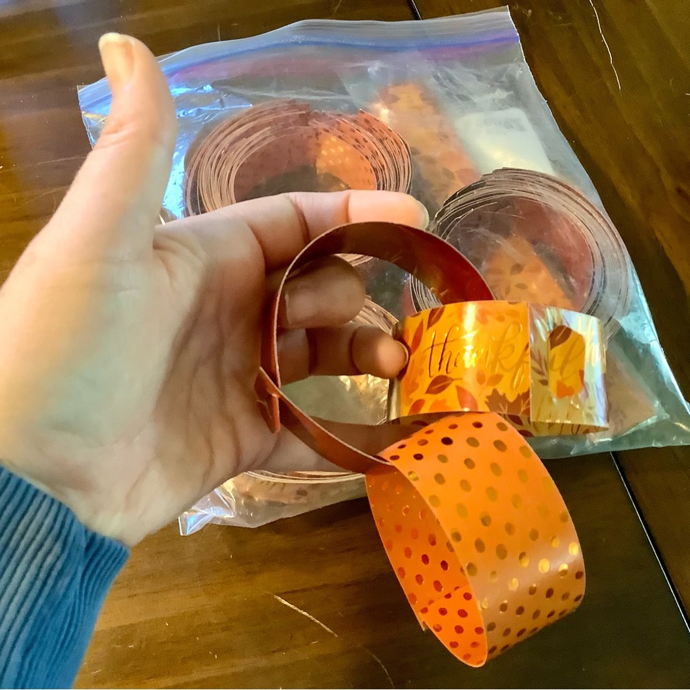 Fall Themed Paper Chains
